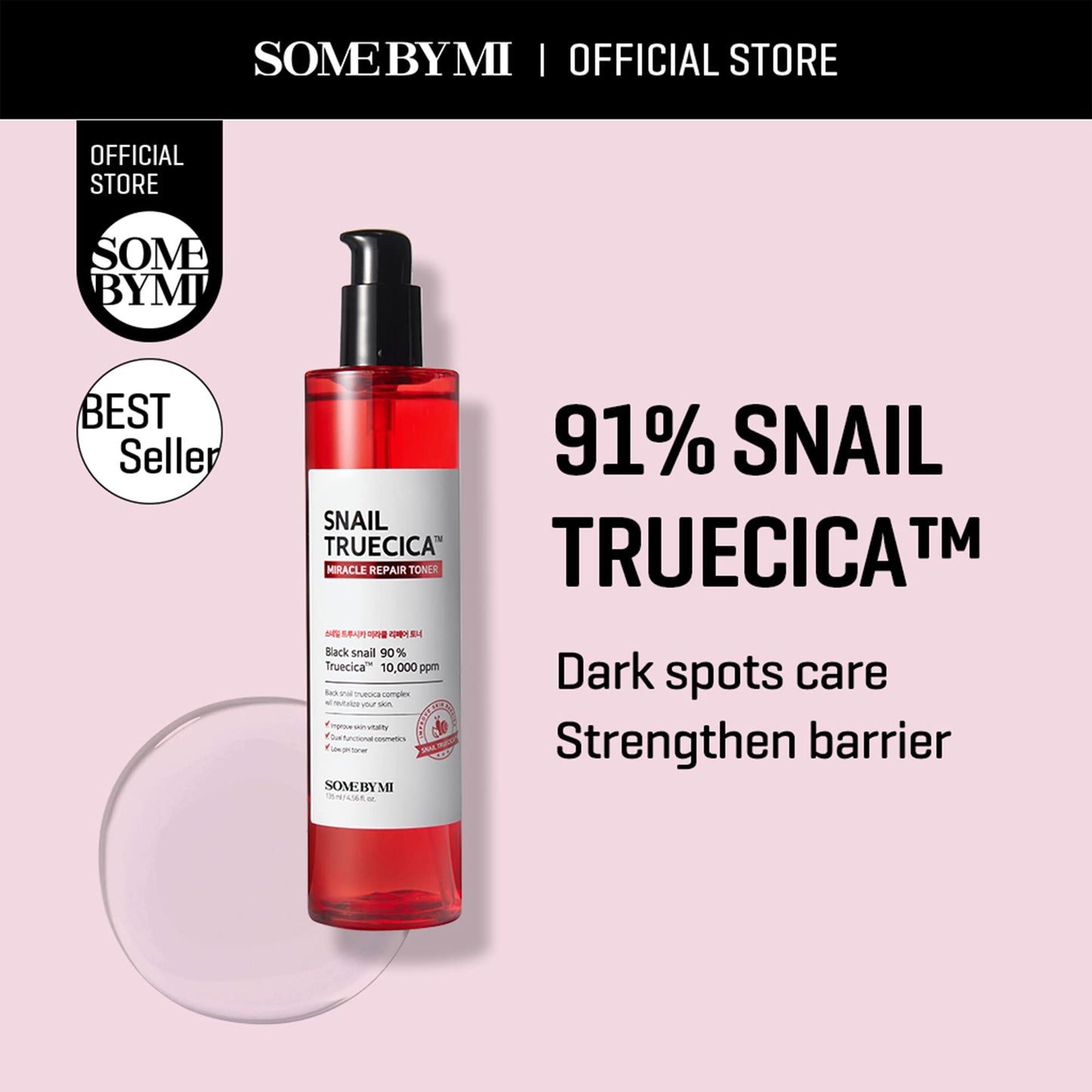 Snail Truecica Miracle Repair Toner de Somebymi